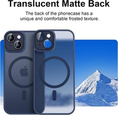 iPhone 13 Case with Magnetic Phone Case and Screen Protector, Slim Shockproof Co