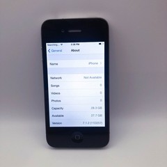 Apple iPhone 4 – 32GB – iOS 7.1.2 – A1332 – Good Cond. – Tested