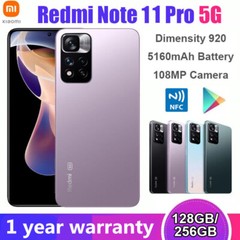 Xiaomi Redmi Note11 Pro 5G 128GB Unlocked Android Global Smartphone New Sealed
