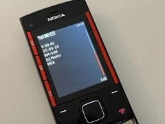 Original Nokia X3 – 46 MB – Red on Black (Unlocked) Vintage phone