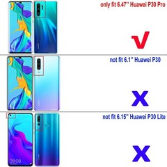 LuluMain Compatible with Huawei P30 Pro Case, Shockproof Hard Bumper Cover