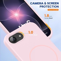 Magnetic for iPhone 17e Case & iPhone 16e Case, Soft Anti-Scratch Microfiber Lin