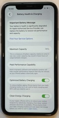 WEAK BATTERY GSM UNLOCKED iPhone 11, 64GB A2111 MHC43LL/A iOS 26.2, 74% BATTERY