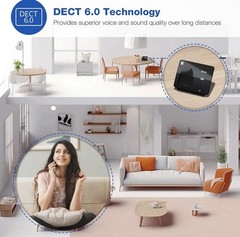 3-Handsets Landline Home Phone with Caller Id/Call Waiting, Cordless Phone DECT