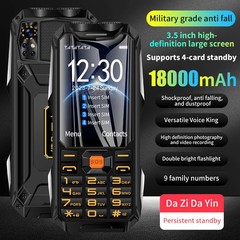 Unlocked version GSM mobile phone 4 SIM sturdy outdoor large battery