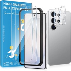 2PCS Tempered Glass Screen Protectors & Camera Lens Protectors for Samsung Galax
