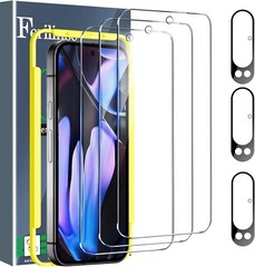 4in1 for Google Pixel 9 pro XL Tempered Glass 3 Screen Protector + 3 Camera Lens