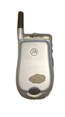 Motorola Nextel I95cl Flip Cell Phone Color Display Unlocked Java Gray Blue