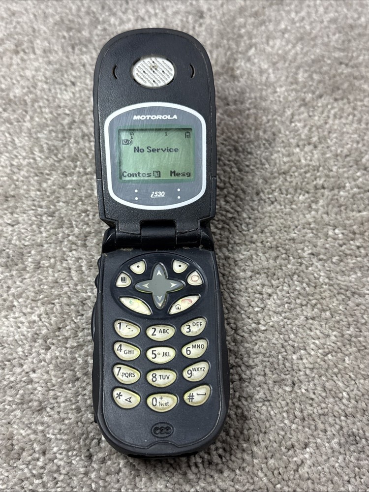 Motorola i series i530 – Black Nextel Cellular iDEN PTT Flip Phone