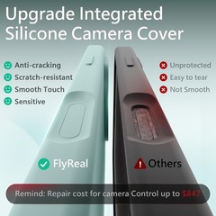 Magnetic for iPhone 16 Pro Max Case, Integrated Silicone Camera Control Button,