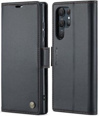 1. For Samsung Galaxy S22 Ultra Wallet Case RFID Blocking Card Holder Black 2.