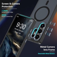 Case & Screen Protector for Samsung Galaxy S25 Ultra 6.9 Inch Stylish Slim Matte