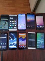 Lot of 10 Mixed Brand LG /hTC/TCL/Nokia and other 32GB Smartphone