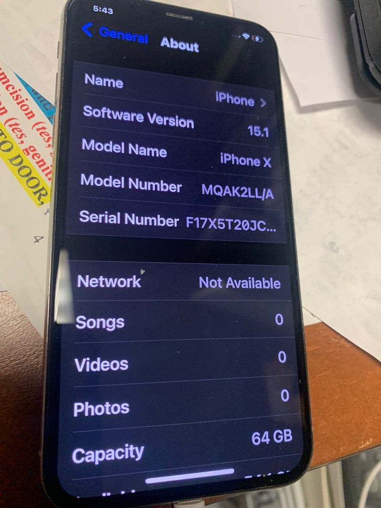 🍎🍎APPLE IPHONE X WHITE ATT 64GB MINT CONDITION 84% BATT HEALTH FREE SHIP!🍎🍎