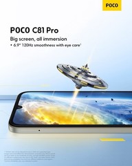 NEW POCO C81 4G LTE GSM (128GB+4GB RAM) GSM Android Factory unlocked Phone BK