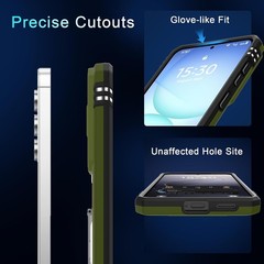 Military Grade Shockproof Protective Cover for Samsung Galaxy S26 6.3″ – Olive G
