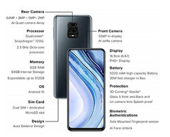 Xiaomi Redmi Note 9 PRO MAX 4G LTE Interstellar Black – 6GB RAM – 64GB ROM – NEW