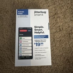 Lively Jitterbug Smart4 Smartphone for Seniors BRAND NEW SEALED IN BOX.