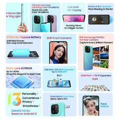 Blackview OSCAL FLAT 1C Smartphone 4GB+32GB 6.56″ Android 13 4700mAh Unlocked