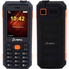 BNIB Olympia Active 2G Black/Orange Dual-SIM Factory Unlocked GSM Cellphone