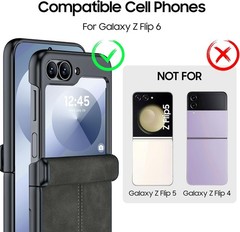 Case & Built-in Screen Protector for Samsung Galaxy Z Flip 6 & Z Flip 7 FE Ultra