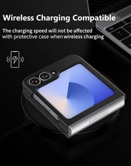 Case for Samsung Galaxy Z Flip 7 FE/Z Flip 6, Thin Hard Matte Polycarbonate Cove