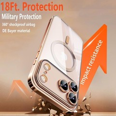 For iPhone 17 Pro Max Case with Shockproof Protection and Anti-Yellowing cover