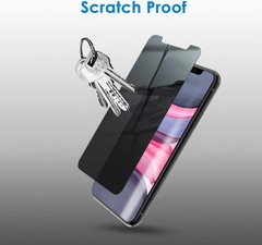 2PCS Privacy Screen Protector for iPhone 11 & iPhone XR 6.1 Inch Anti Spy Glass