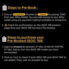 iQOO 15R Dark Knight 12GB RAM 256GB Storage Snapdragon® 8 Gen 5 Global Version