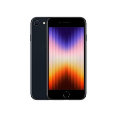 Apple iPhone SE 3 A2595 Unlocked 64GB Midnight A- Light Burn