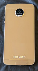 Moto Z Droid XT1650 32GB White/Gold (Verizon) – Light Screen Burn – Excellent A+