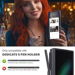 Samsung Galaxy Z Fold 6 Case with Kickstand Full Body Hard PC Stylish Shockproof