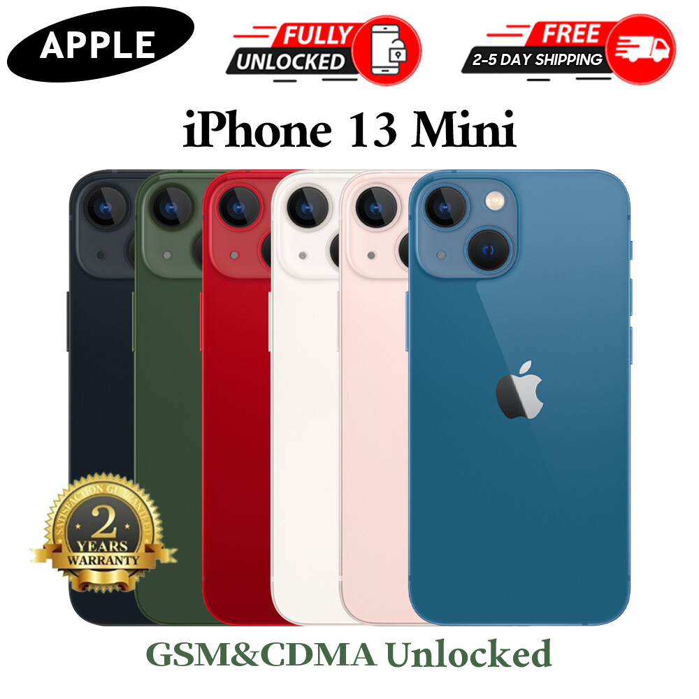 New Apple iPhone 13 Mini 12 Mini Factory Unlocked 256GB/128G ALL Carrier Support