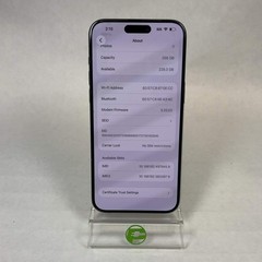 Unlocked Apple iPhone 15 Pro Max 256GB 26.2.1 Blue MU693LL/A Scratches