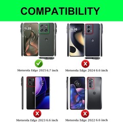 1. For Motorola Moto Edge 2025 Case, Sliding Camera Lens Cover, Shockproof 2.