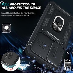 Samsung Galaxy S23 FE Case with 2 PCS Screen Protector Tempered Glass & Stand