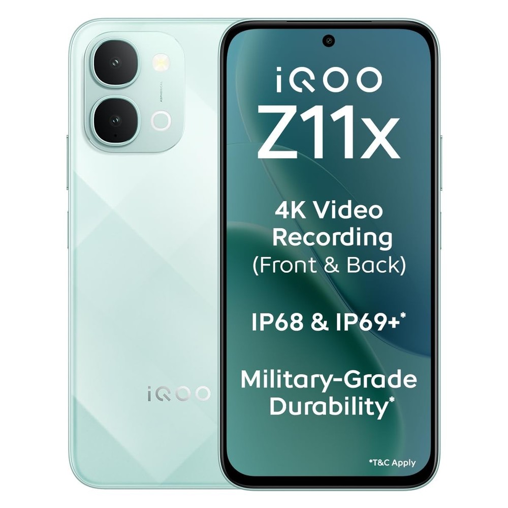 iQOO Z11x 5G (Green, 8GB RAM, 128GB ) Dimensity 7400-Turbo Global Version.