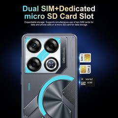 GT20 Pro Android Smartphone 5.0” Unlocked 3+32GB 3000mAh 12+12MP Dual SIM