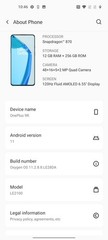 Used Rare OnePlus 9R 12+256GB Pine Green Dual SIM 5G Android Smartphone LE2100
