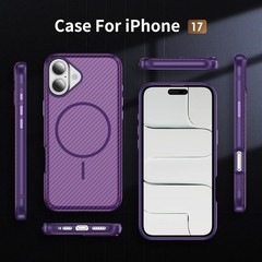 iPhone 17 Case 6.3″ Shockproof Protective Phone Cover Compatible with Mag Safe