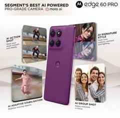 MOTOROLA Moto Edge 60 Pro 5G-Factory Unlock Dual SIM-12GB 256GB-Sparkling Grape