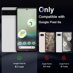 Case for Google Pixel 6a, Military Grade Drop Protection, Anti-Scratch Hard PC B