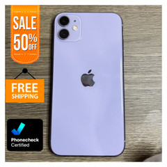 Apple iPhone 11 Purple Black 64GB 128GB Unlocked Verizon T-Mobile Very Good