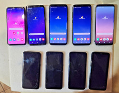 Lot of 9 Samsung Smartphones – Galaxy S8, S9 & S10e –For Parts or Repair “Read!!