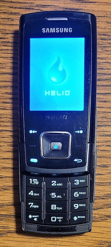 Samsung Helio Heat SPH-A303 – Black ( Helio ) Super Rare CDMA Phone – No Back