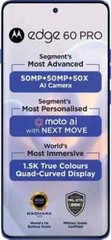 MOTOROLA Moto Edge 60 Pro 5G-Factory Unlocked Dual SIM-8GB 256GB-Dazzling Blue