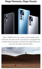 Xiaomi 12T 5G 8+256GB 6.67″ Dual SIM Dimensity 8100 Ultra Android phone Unlocked