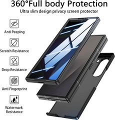 KEKBOXQ Privacy Case for Samsung Z Fold 7, Full Body Cover with Anti-Peeping Scr