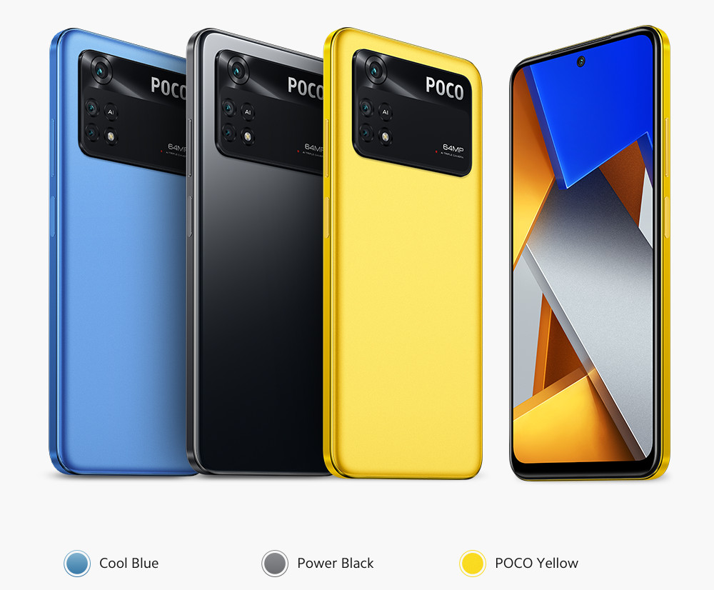 Xiaomi POCO M4 PRO 4G LTE Power Black – 6GB RAM – 128GB ROM – Global Version NEW