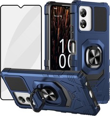 Boost Celero 5G SC Magnetic Case, Phone Case with Screen Protector, Kickstand-Bl